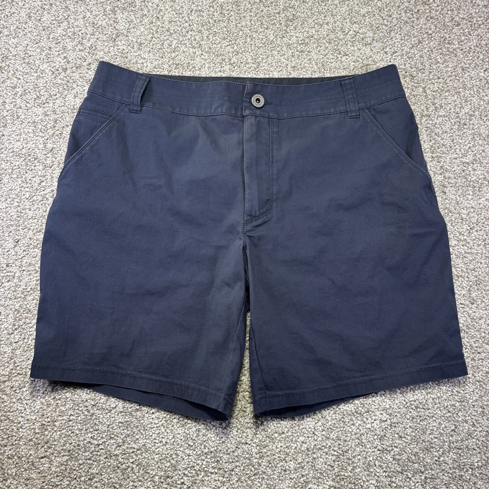Kuhl Shorts Mens 35 Blue Chino Hiking Outdoor Pockets Travel Casual 10 Inseam